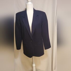 Vintage Sag Harbor Navy  Blazer 100% Wool